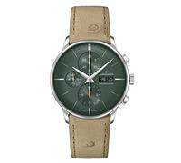 JUNGHANS Meister Chronoscope Herrenuhr Automatik Beige/Grün 27/4222.02
