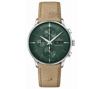 JUNGHANS Meister Chronoscope Herrenuhr Automatik Beige/Grün 27/4222.02