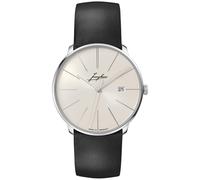 Junghans -Meister fein Automatik Signatur Herrenuhr Schwarz Silber Saphirglas 40mm- 027/4355.00