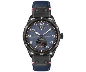 Junghans -Meister Pilot Automatik Navy Blue Herrenuhr Schwarz Automatik Saphirglas 43mm- 027/4397.00