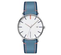 Junghans -FORM Herrenuhr Blau Weiß Quarz Saphirglas 40mm- 041/4481.00