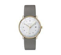 Junghans -max bill MEGA Solar Herrenuhr Grau Gold Quarz Funk-Solarwerk Saphirglas 38mm- 059/7324.02