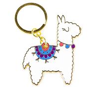 Jungle Empire Alpaka Schlüsselanhänger - Lama Anhänger - Geschenkidee für Frauen, Mädchen und Kinder - Kleinigkeit zu Weihnachten - Weihnachts-Geschenk - metall - hochwertig - Mitbringsel