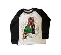 Jungs Langarm-Shirt | Marvel | Schwarz-weiß oder Blau | Gr. 104-134