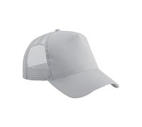 CB640B Beechfield Junior Kinder Truckerkappe mit Snapback-Verschluss Light Grey One Size