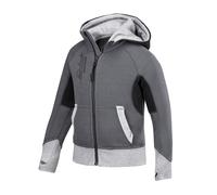 Junior Zip Hoodie Ltd Ed Gr. 122/128, stahlgrau-schwarz