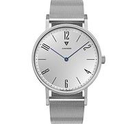 Junkers Dessau Analog Quarz Uhr Edelstahlarmband Saphirglas Ziffern Silber 9.16.01.03.M