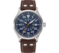 Junkers Fliegeruhr Automatik - Baumuster B Design - Qualitätsuhr Made in Germany - 42mm Ø - Glasboden - Lederarmband