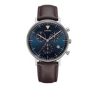 Junkers Herren Armbanduhr Bauhaus Chronograph 9.12.01.12 Lederband braun