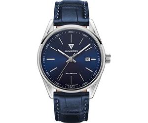 Junkers Professor Analog Automatik Uhr Lederarmband Saphirglas blau 9.31.01.01