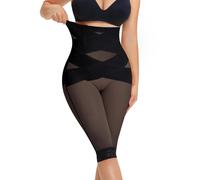 Junlan Bauchweg Unterhose Damen Shapewear Miederhose Stark Formend Hohe Taille Figurformende UnterwäSche Leggings Body Shaper Miederpants（Schwarz，2XL）