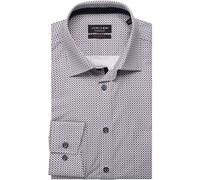 Jupiter Modern Fit Hemd hellbraun, Gemustert