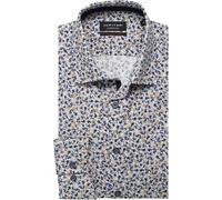 Jupiter Modern Fit Hemd hellbraun, Gemustert