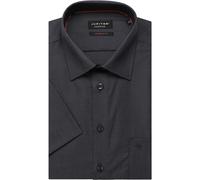 Jupiter Modern Fit Hemd Kurzarm dunkelgrau