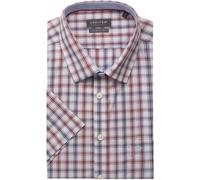 Jupiter Modern Fit Hemd Kurzarm rot