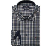 Jupiter Modern Fit Hemd mittelblau, Kariert
