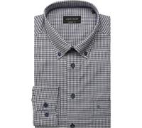 Jupiter Regular Fit Hemd dunkelblau, Kariert