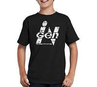 Jurassic Ingen Park Logo T-Shirt Kinder 152/164 Schwarz