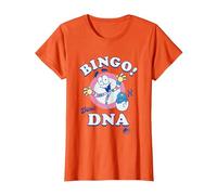 Jurassic Park Bingo! Dino DNA Pastel Colors Big Chest Logo T-Shirt, Damen, Orange, M