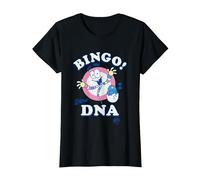 Jurassic Park Bingo! Dino DNA Pastel Colors Big Chest Logo T-Shirt, Damen, Schwarz, XS