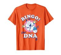 Jurassic Park Bingo! Dino DNA Pastel Colors Big Chest Logo T-Shirt, Herren, Orange, M