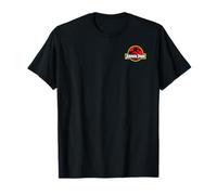 Jurassic Park Classic Red And Yellow Left Chest T-Rex Logo T-Shirt