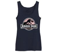 Jurassic Park Damen Wojupamtk011 Tanktop, Marineblau, XS