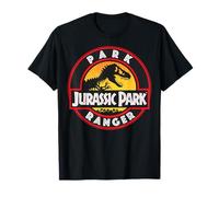 Jurassic Park Ranger Danger Symbol mit orangefarbenem Farbverlauf T-Shirt