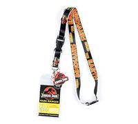 Jurassic Park Ranger Schlüsselband mit Abreißverschluss, transparent, Ausweishalter