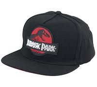 Jurassic Park - Red Logo - Cap Schwarz Onesize