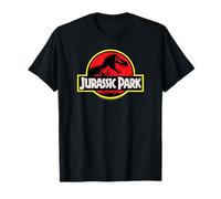 Jurassic Park Red & Yellow Outline Logo T-Shirt