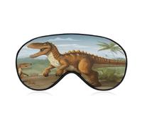Jurassic Period Dinosaurier Augenmaske Schlafmaske Augenmasken für Schlaf Schlafmasken für Frauen Männer Schlafmaske Reise Augenmaske Schlafmaske Verdunkelung Lustige Schlafmaske Niedliche Schlafmaske