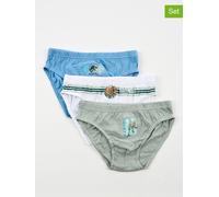 Jurassic World 3er-Set: Slips: "Jurassic World" in Blau - Größe 98/104 | Kinder Waesche