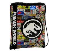 CYPBRANDS Jurassic World Backpack, Backpack Ropes, Extra School, School Supplies, Rucksack, Multicoloured, Unisex, Jurassic Park, Official Product