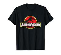 Jurassic World Classic T-Rex Skeleton Red Logo T-Shirt