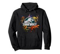 Jurassic World Dinosaurs Around Logo Pullover Hoodie