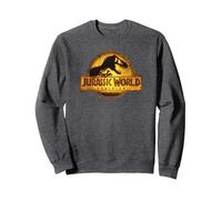 Jurassic World: Dominion T-Rex Logo Sweatshirt, Unisex für Erwachsene, Anthrazit Meliert, M