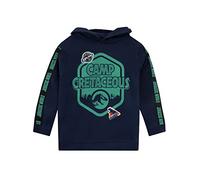 Jurassic World Jungen Dinosaurier Kapuzenpullover Camp Cretaceous Kinder Langarm-Pullover Blau 140
