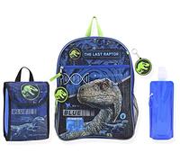 Jurassic World Jungen Rucksack Dinosaurier Rucksack | Elementar- und Kindergarten Kinder Rucksäcke für die Schule, Jurassic World 6-tlg, Einheitsgröße, Schulrucksack
