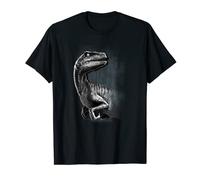 Jurassic World Raptor Grunge Portrait T-Shirt