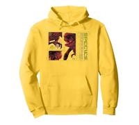 Jurassic World Rebirth Distortus Rex Species Analysis Pullover Hoodie, Unisex für Erwachsene, Gelb, XXL