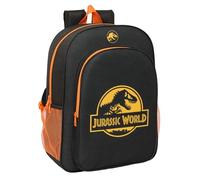 JURASSIC WORLD Schulrucksack für Kinder, Kinderrucksack, anpassbar an Kinderwagen, ideal für Kinder im Schulalter, bequem und vielseitig, Qualität und Widerstandsfähigkeit, 33 x 14 x 42 cm