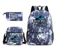 Jurassic World Schultasche Rucksack Federmäppchen Umhängetasche Dreiteiliges Set_13