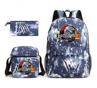 Jurassic World Schultasche Rucksack Federmäppchen Umhängetasche Dreiteiliges Set_15