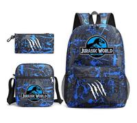 Jurassic World Schultasche Rucksack Federmäppchen Umhängetasche Dreiteiliges Set_28