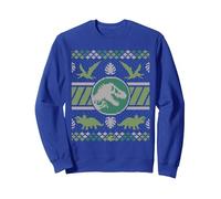 Jurassic World Ugly Sweater Sweatshirt, Unisex für Erwachsene, Königsblau, XXL