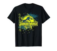 Jurassic World Yellow T-Rex Logo Glitch T-Shirt