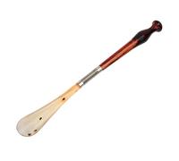 JUSHZ Schuhlöffel Lang Schuhanzieher Schuhloeffel Shoe Horn Reiseschuhlöffel Holz Lang Kunststoff Stabil Holzgriff Plastik Für ältere Menschen Und Schwangere Frauen (39.5x3.9 cm,red)