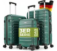 Hartschalen Kofferset Rom Dunkelgrün
