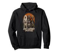 Just A Spooky Pittie Funny Pitbull Halloween Dog Lover Cool Pullover Hoodie